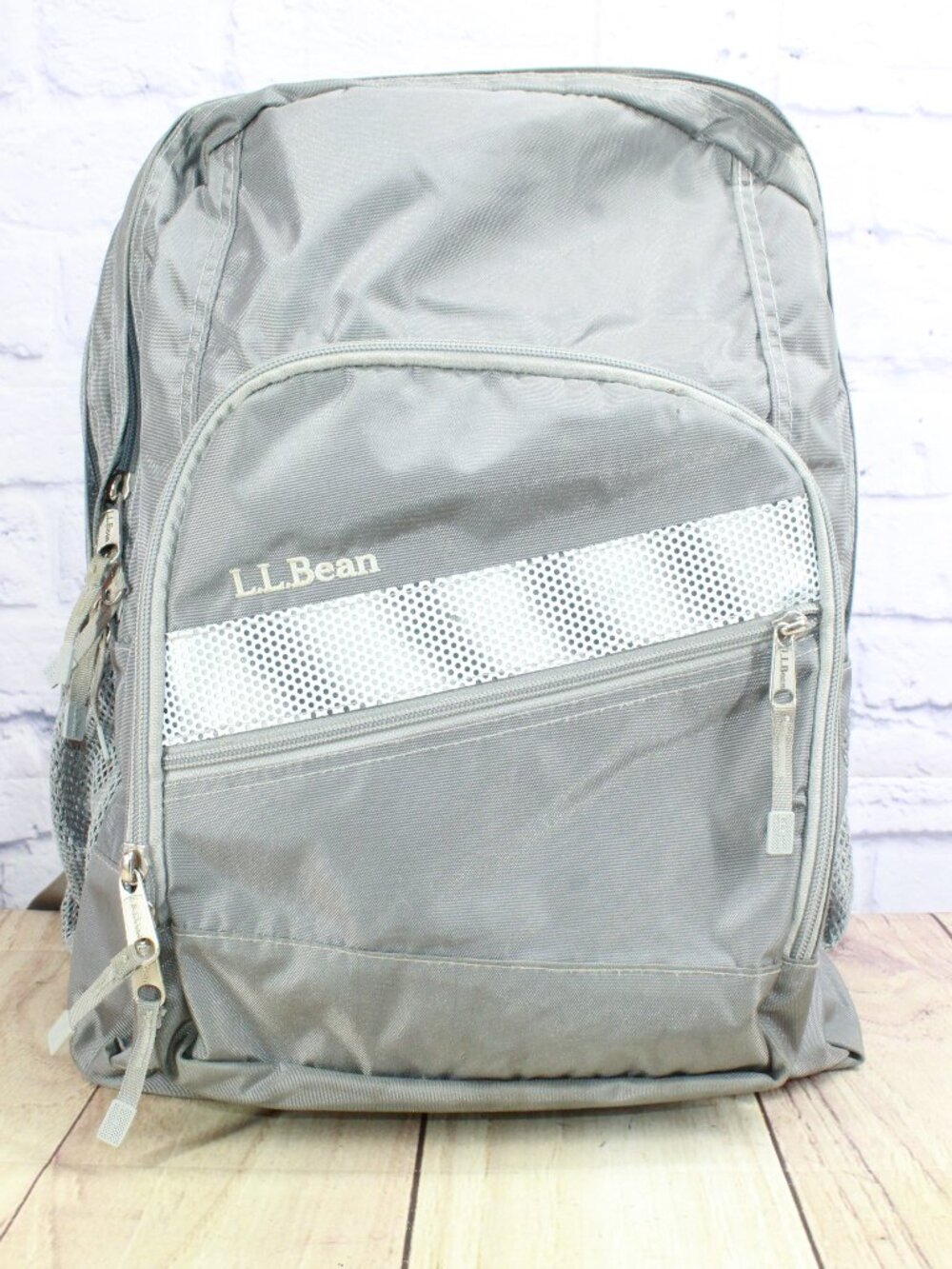 LL Bean Unisex Adult Deluxe Book Pack 37L School Backpack Summer Camp Gray